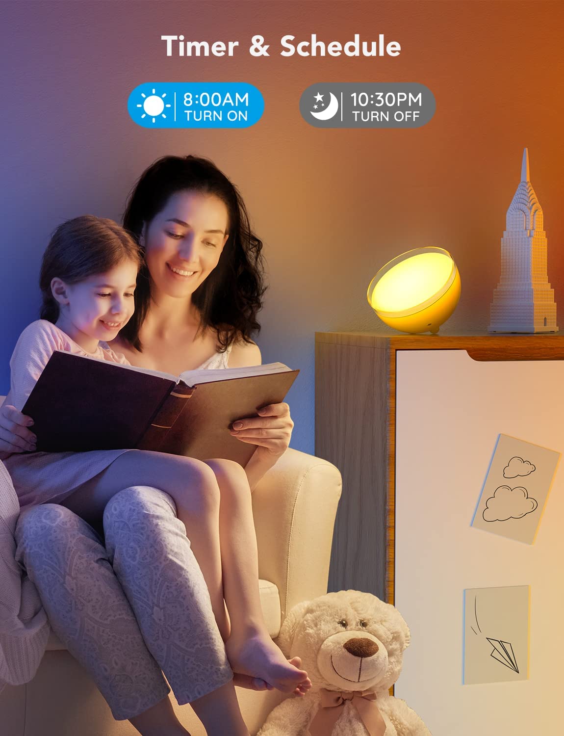 Govee Ambient RGBWW Portable Table Lamp (Bluetooth & Wi - Fi) - Smart Lamp - Govee - Zenox