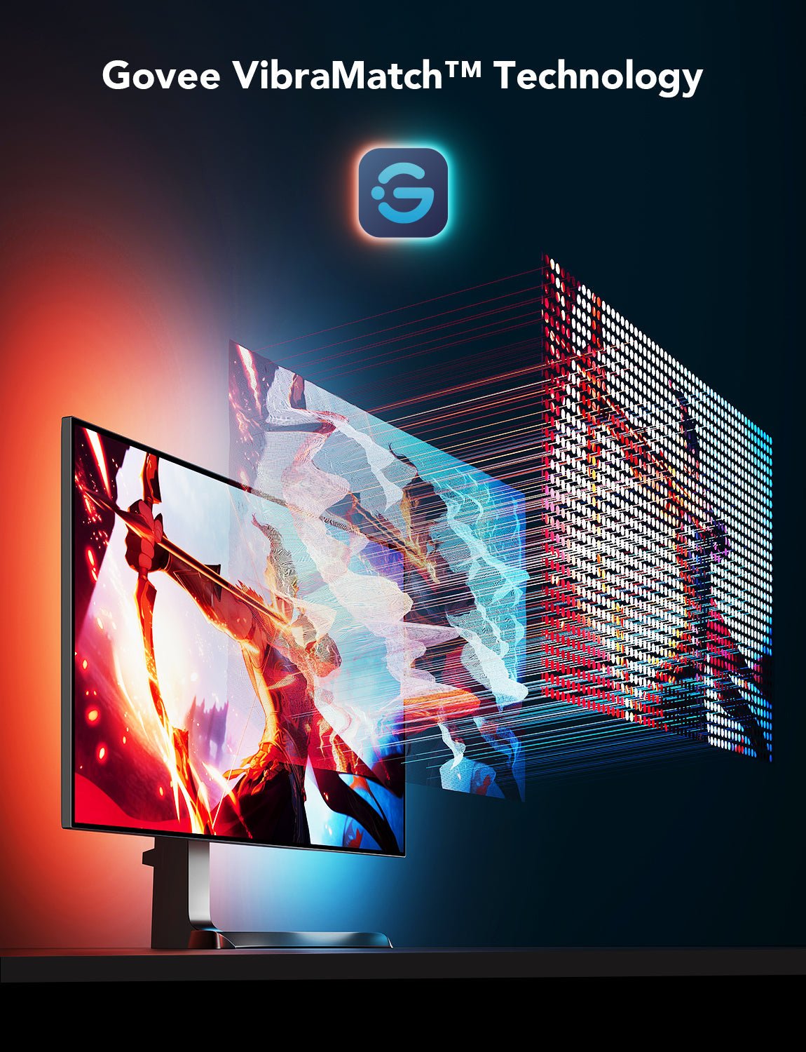 Govee Gaming Light Strip G1 (27 - 34 inch) - Smart TV & Monitor Light - Govee - Zenox