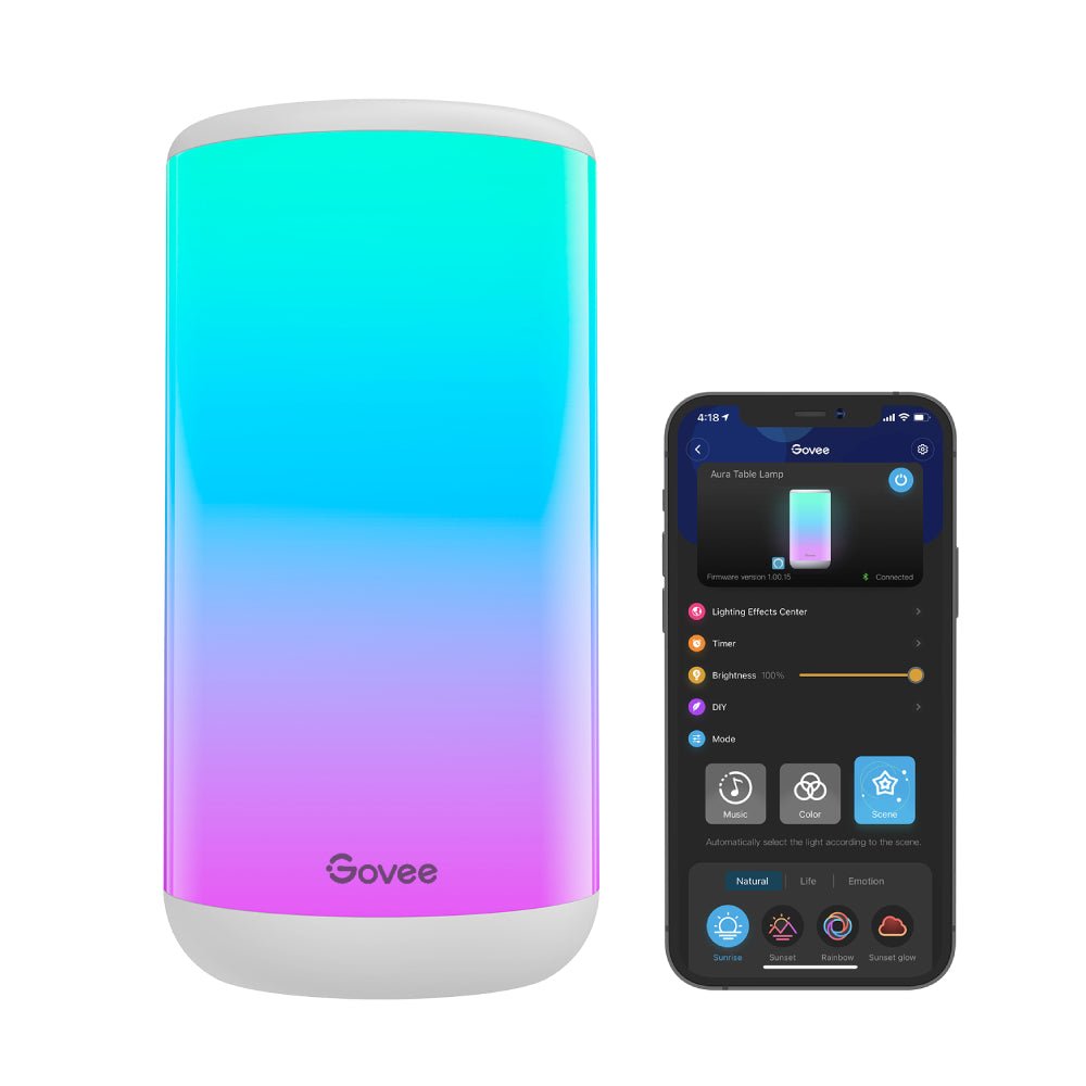 Govee H6052 Aura RGBIC Table Lamp - Smart Lamp - Govee - Zenox