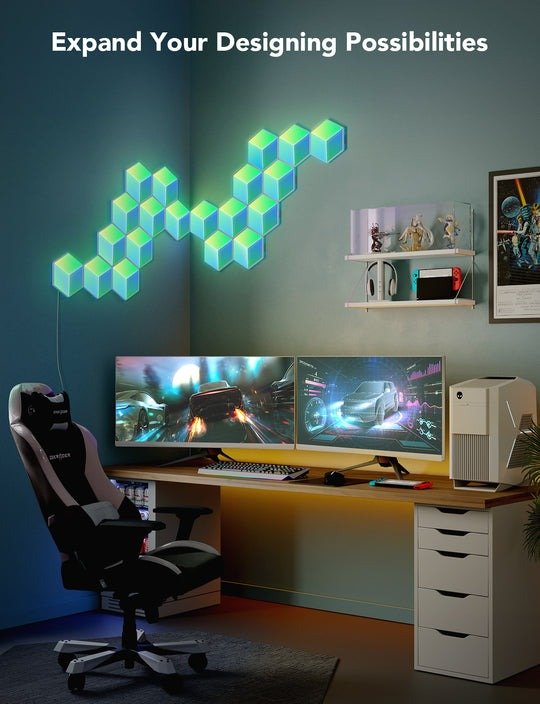 Govee H6066 Glide Hexa Pro Wall Light Panels (10 Pack) - Smart Wall Light - Govee - Zenox