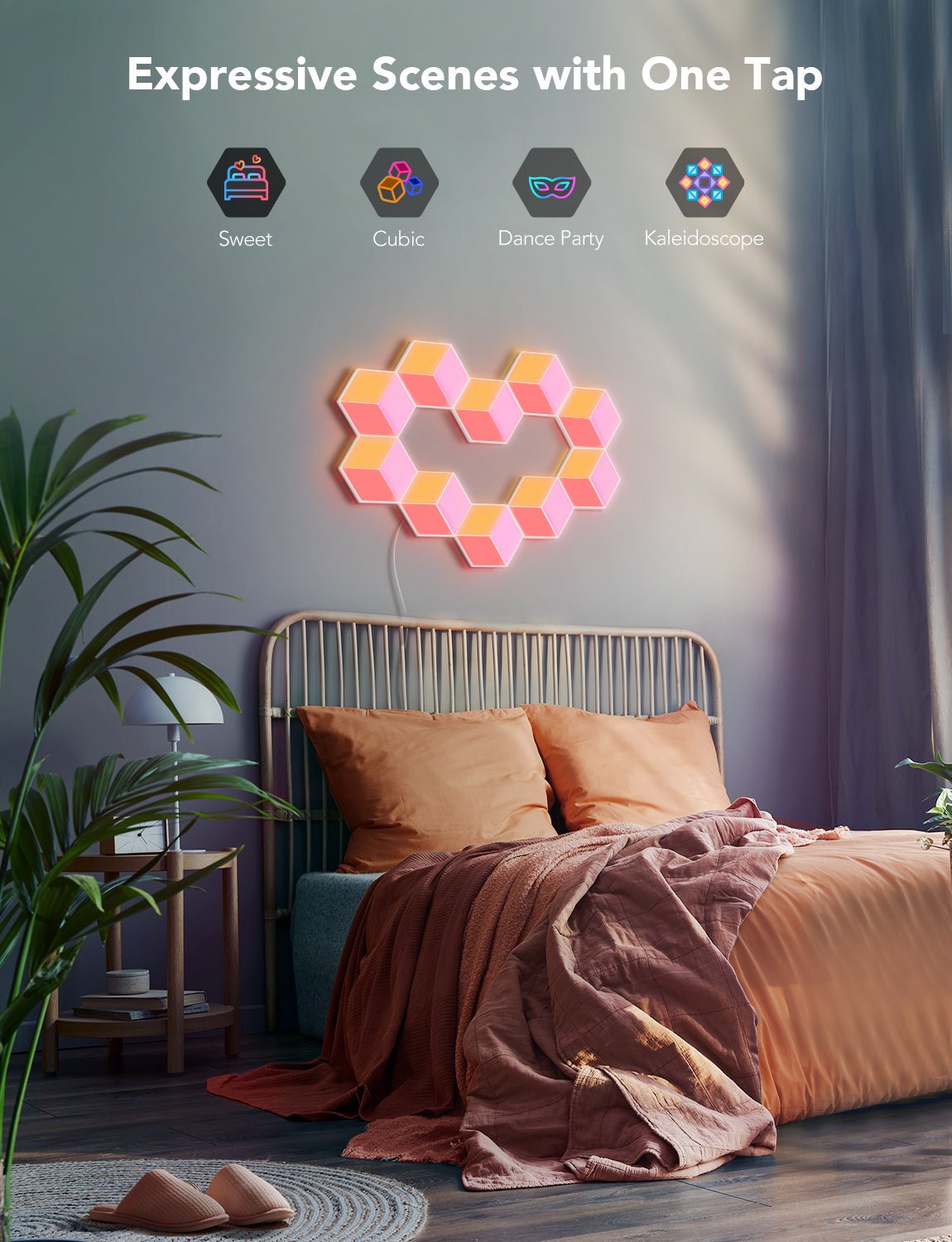 Govee H6066 Glide Hexa Pro Wall Light Panels (10 Pack) - Smart Wall Light - Govee - Zenox