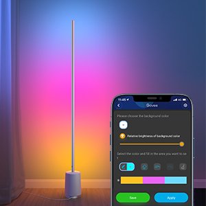 Govee H6072 Lyra RGBICWW Wall/Corner Floor Lamp - Smart Lamp - Govee - Zenox