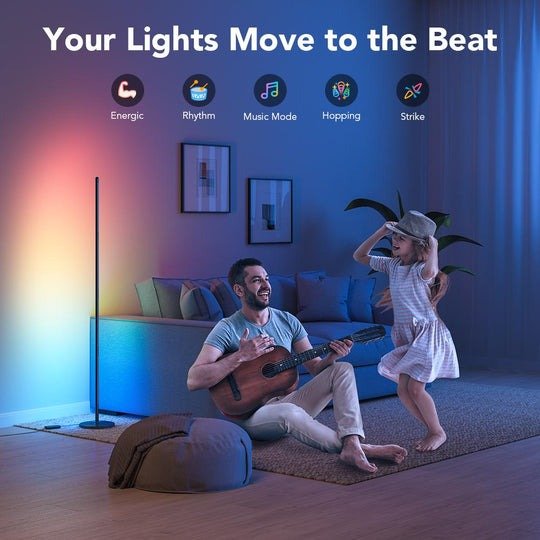 Govee H6072 Lyra RGBICWW Wall/Corner Floor Lamp - Smart Lamp - Govee - Zenox
