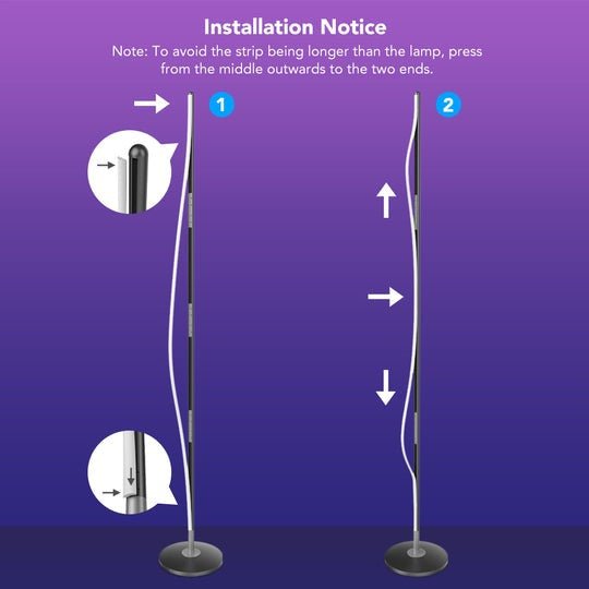 Govee H6072 Lyra RGBICWW Wall/Corner Floor Lamp - Smart Lamp - Govee - Zenox