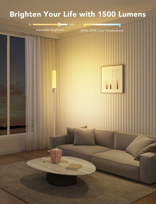 Govee H6078 Govee RGBICWW Cylinder Floor Lamp - Smart Lamp - Govee - Zenox