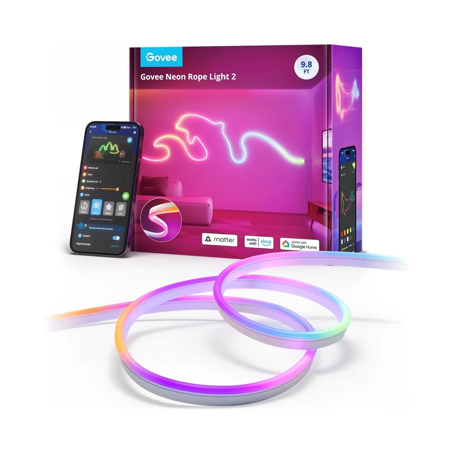 Govee Neon Rope Light 2 - Smart Lightstrip - Govee - Zenox