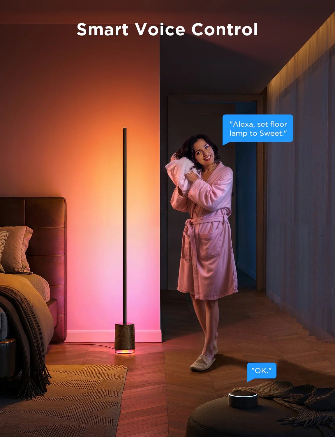 Govee RGBICWW Floor Lamp Pro Black - Smart Lamp - Govee - Zenox