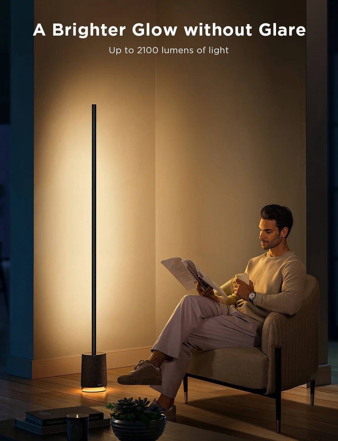 Govee RGBICWW Floor Lamp Pro Black - Smart Lamp - Govee - Zenox
