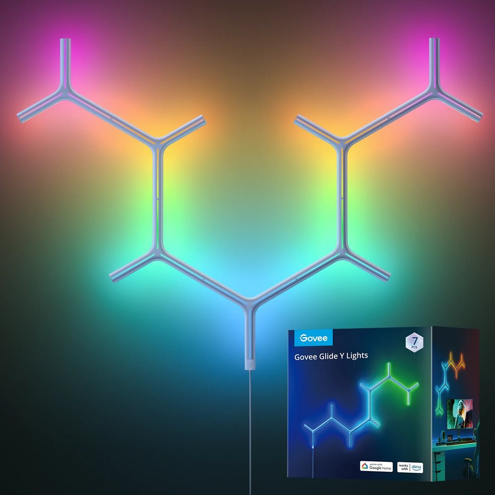 Govee Y Shape Light Panel (7 pack) - Smart Wall Light - Govee - Zenox