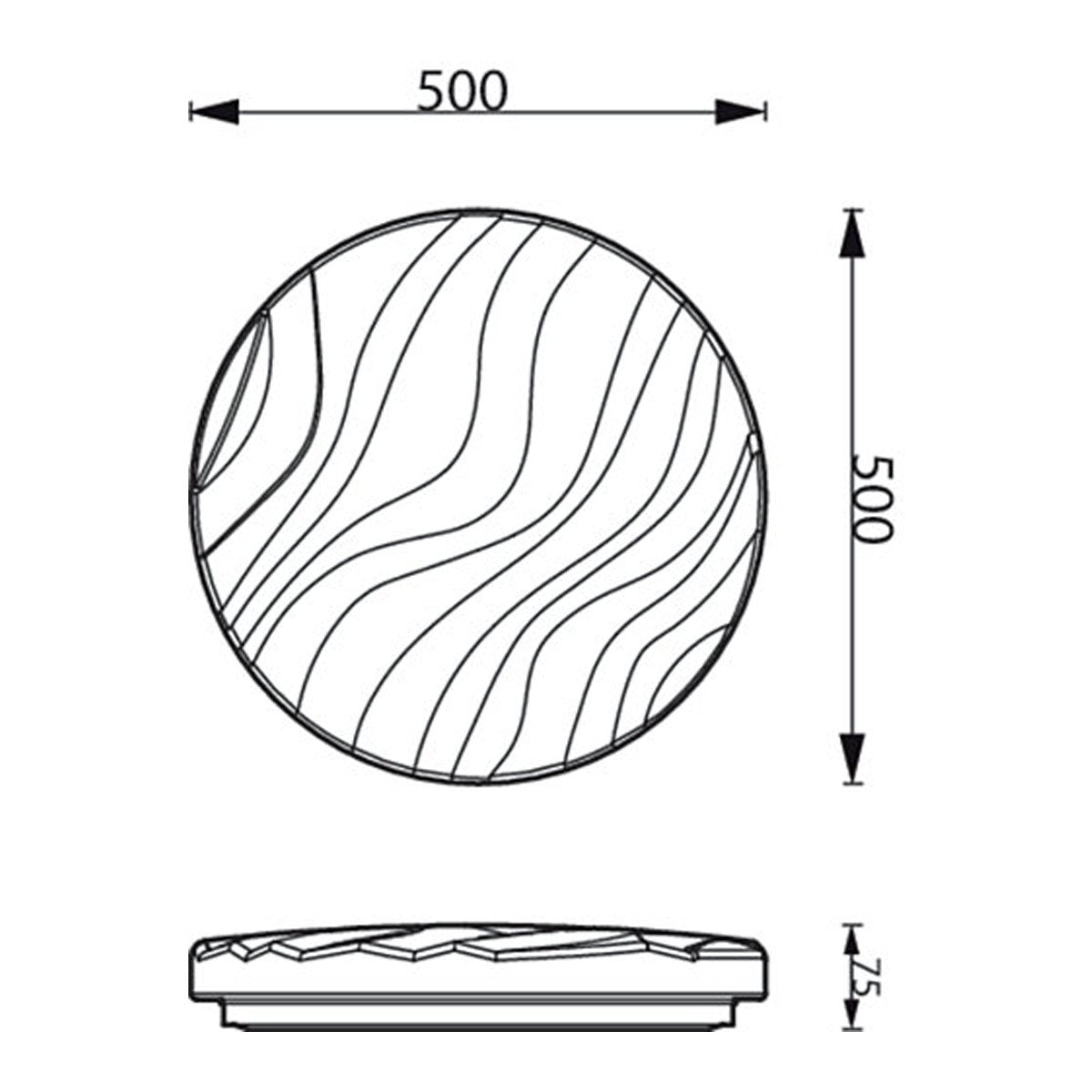Philips CL506 SS RD 36W 40 - 65 - 27K TL HV 01 Ceiling Light - Ceiling Light - Philips - Zenox
