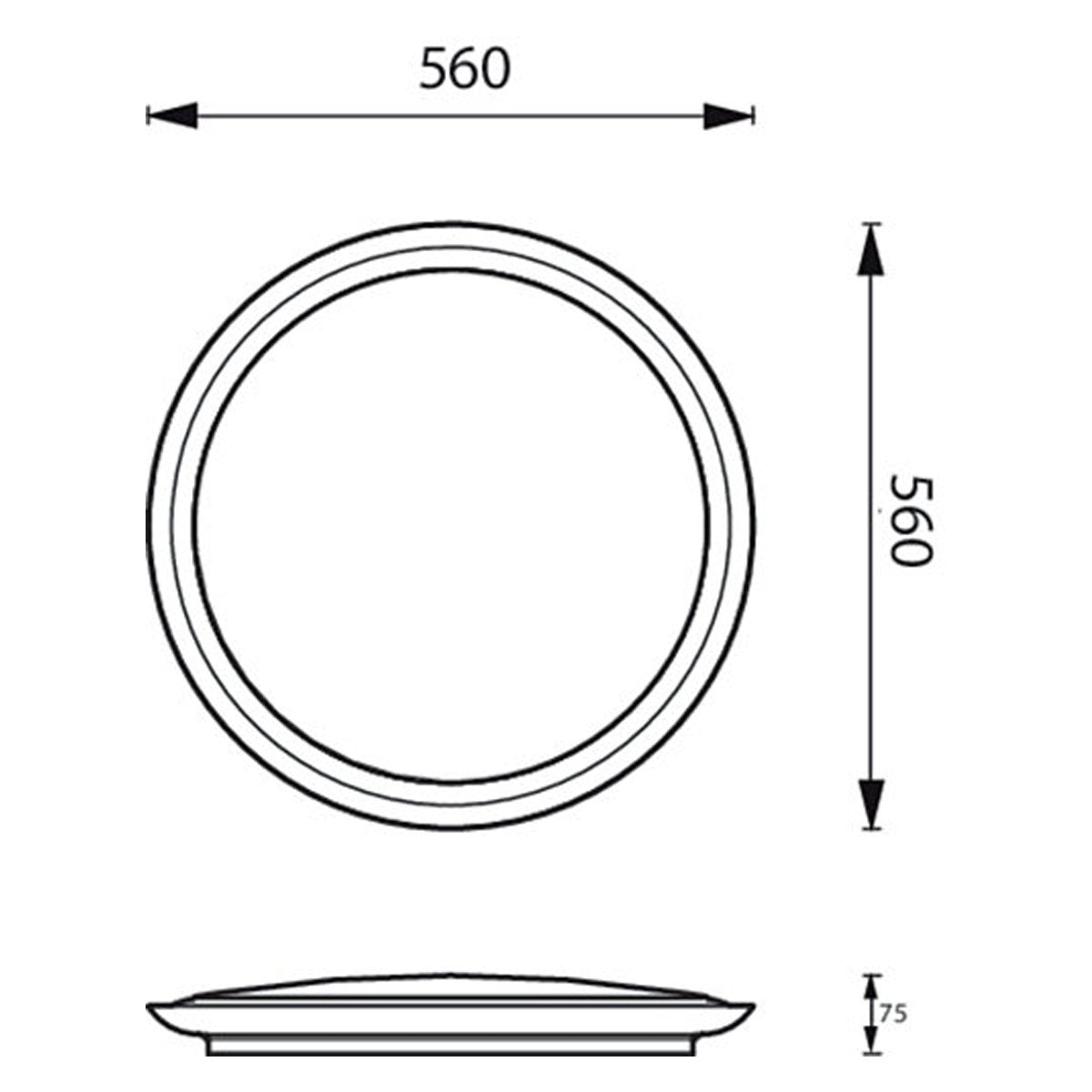 Philips CL825 AIO RD 40W 27 - 65K (Silver) Ceiling Light - Ceiling Light - Philips - Zenox