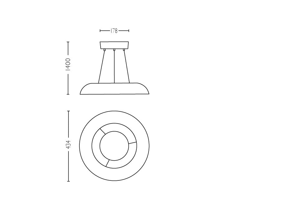 Philips Hue 40233 Amaze Hue Pendant White 1X39W 24V - Ceiling Light - Philips Hue - Zenox