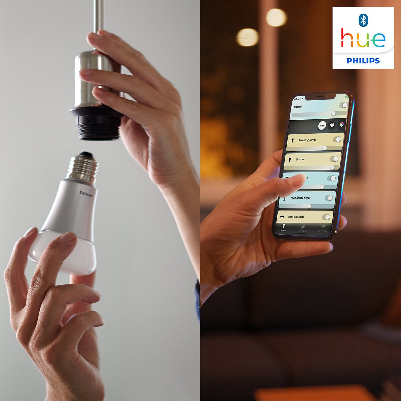 Philips HUE White Ambiance Bluetooth Bulb Starter Kit E27 - Smart Bulb - Philips Hue - Zenox