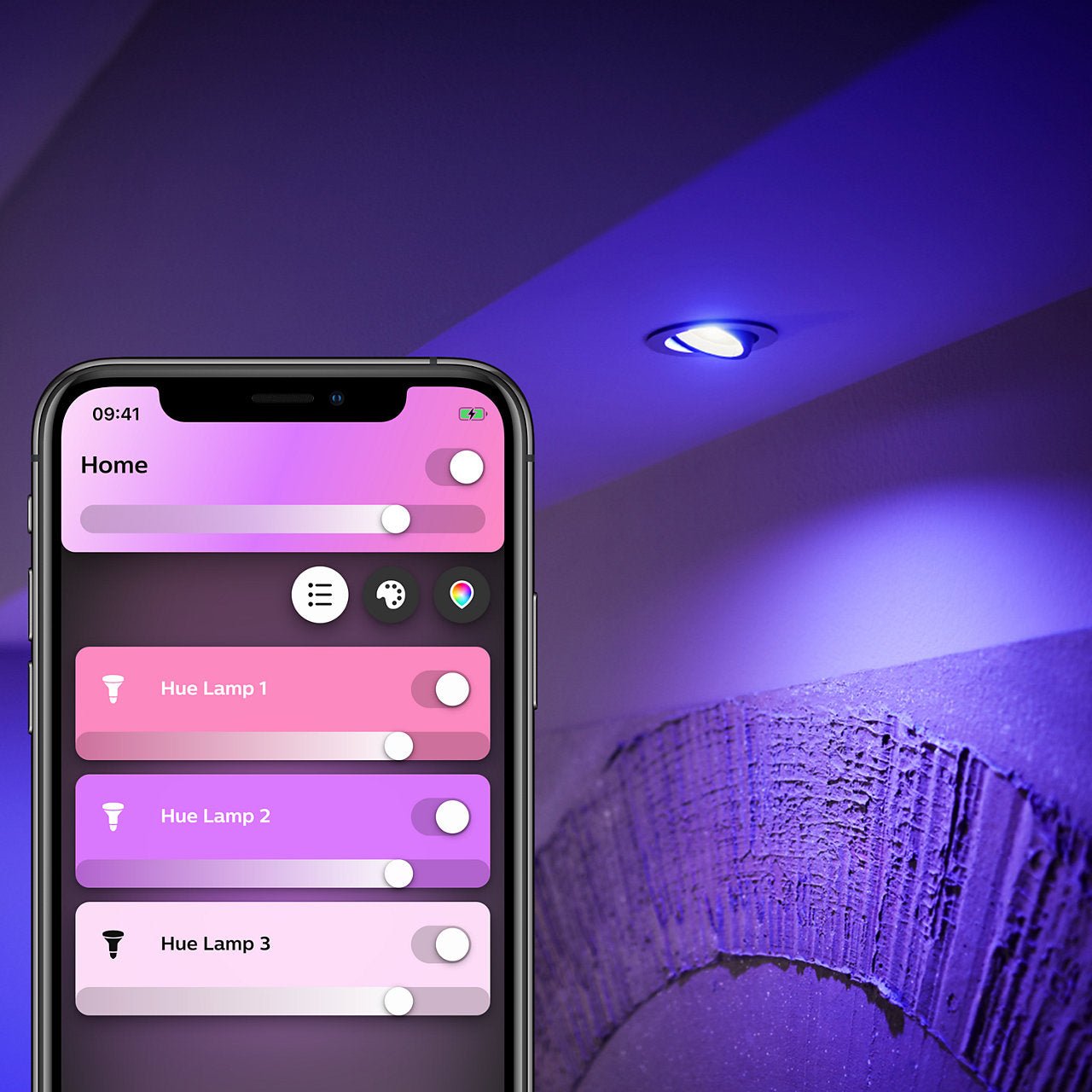 Philips Hue White and Colour Ambiance Bluetooth Single Bulb 5.7W GU10 - Smart Bulb - Philips Hue - Zenox