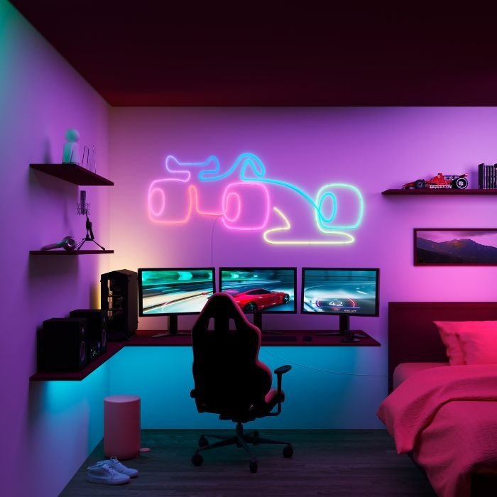 WiZ Neon RGBIC LED strip 5m Type - G - Smart Wall Light - WiZ - Zenox