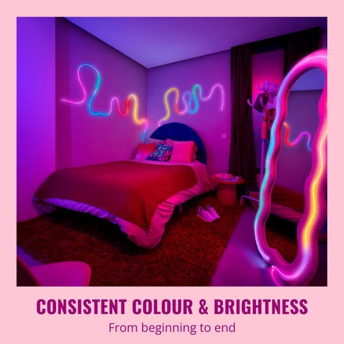 WiZ Neon RGBIC LED strip 5m Type - G - Smart Wall Light - WiZ - Zenox