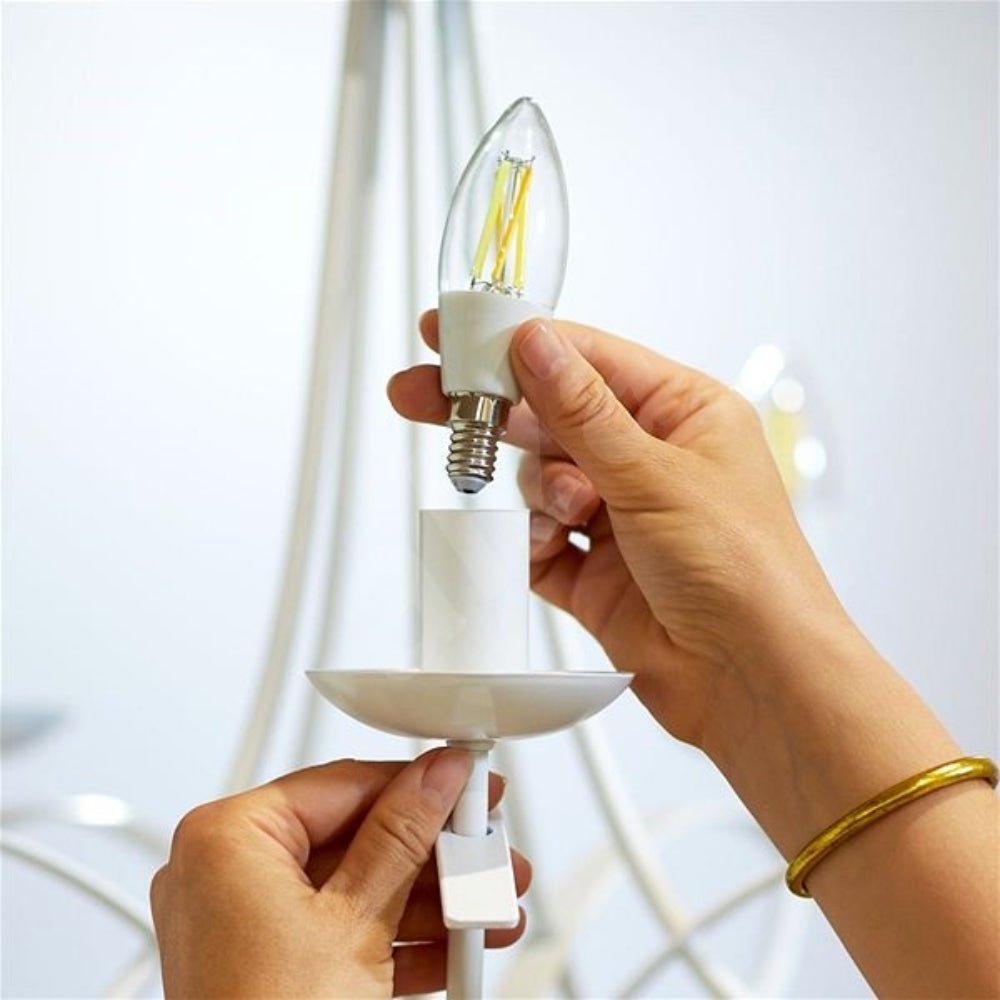 WiZ Tunable White 40W C35 E14 Wi - Fi Smart Dimmable LED Filament Bulb - Smart Bulb - WiZ - Zenox