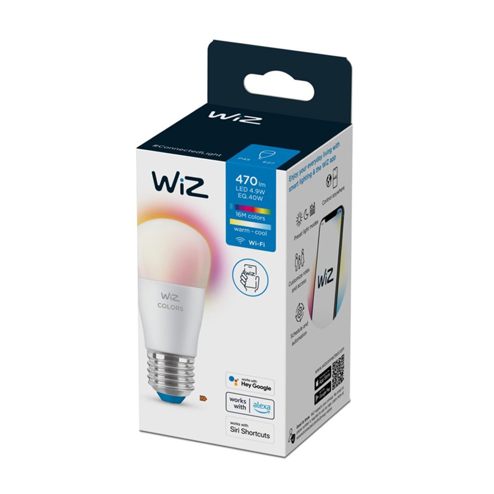 WiZ Wi - Fi Bulb 4.9W (Eq.40W) P45 E27 - Smart Bulb - WiZ - Zenox