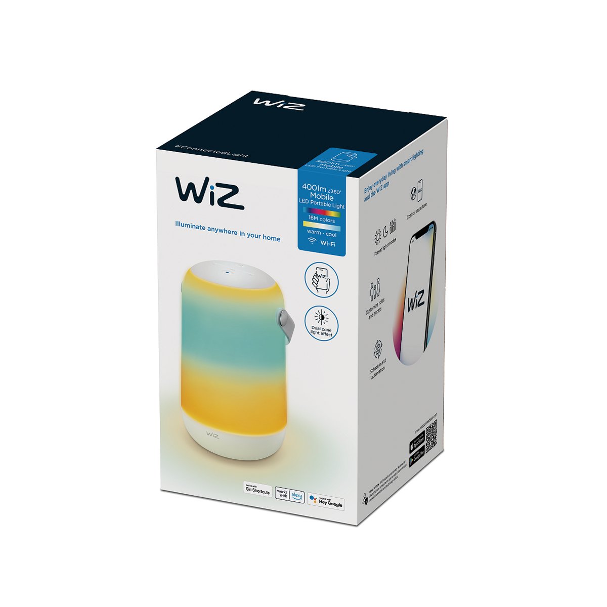 WiZ Wi - Fi Mobile Portable Light - Smart Lamp - WiZ - Zenox