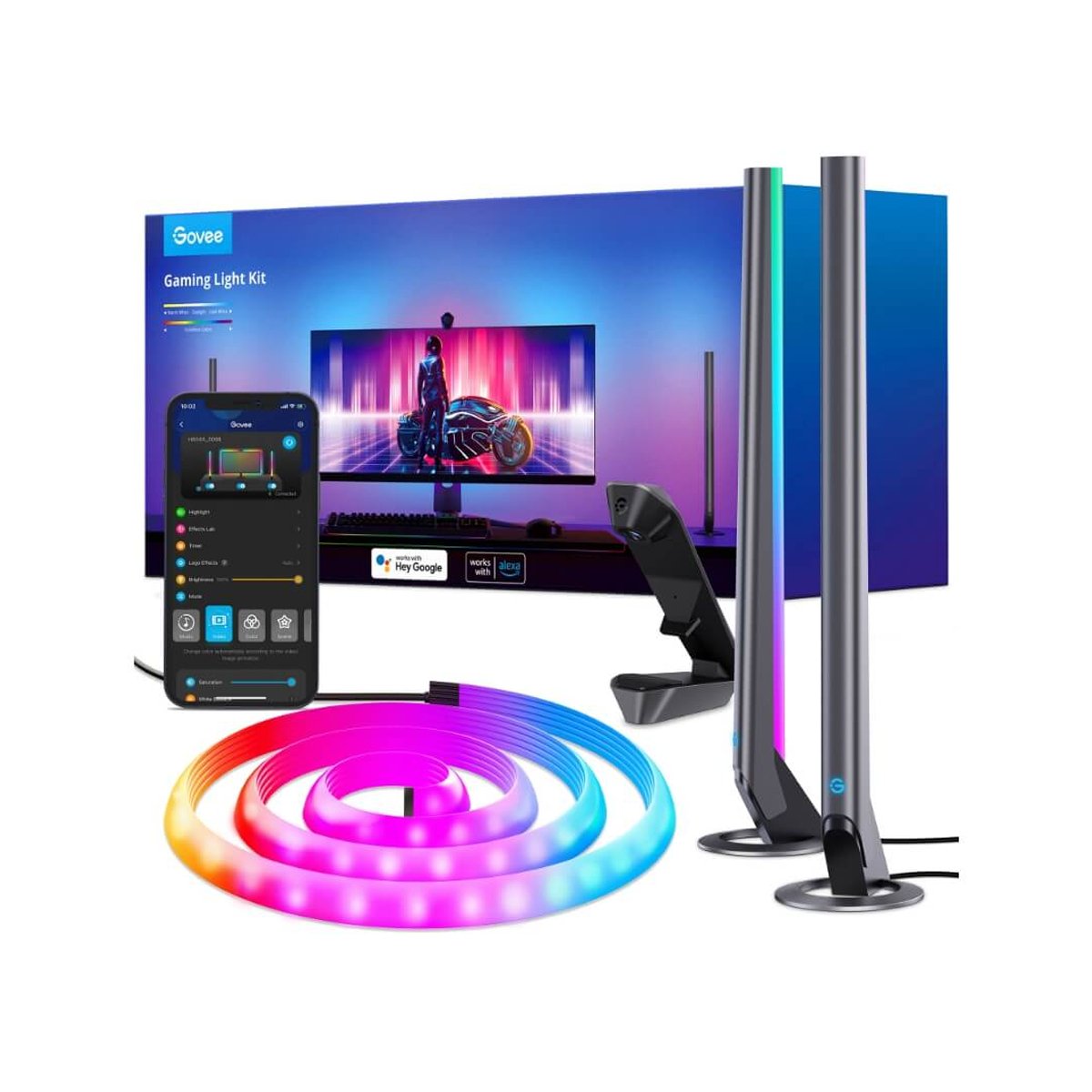 Govee DreamView G1 Pro Gaming Light (For PC 24 - 29") - Smart TV & Monitor Light - Govee - Zenox