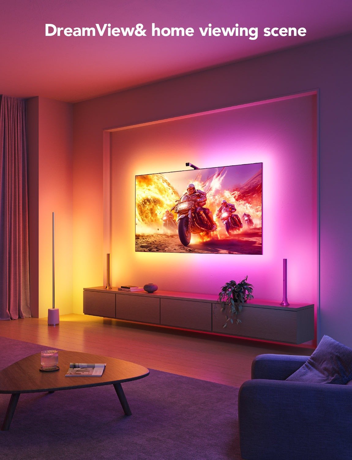 Govee Envisual TV Backlight 3 Lite (55~65 inch) Support Matter - Smart TV & Monitor Light - Govee - Zenox