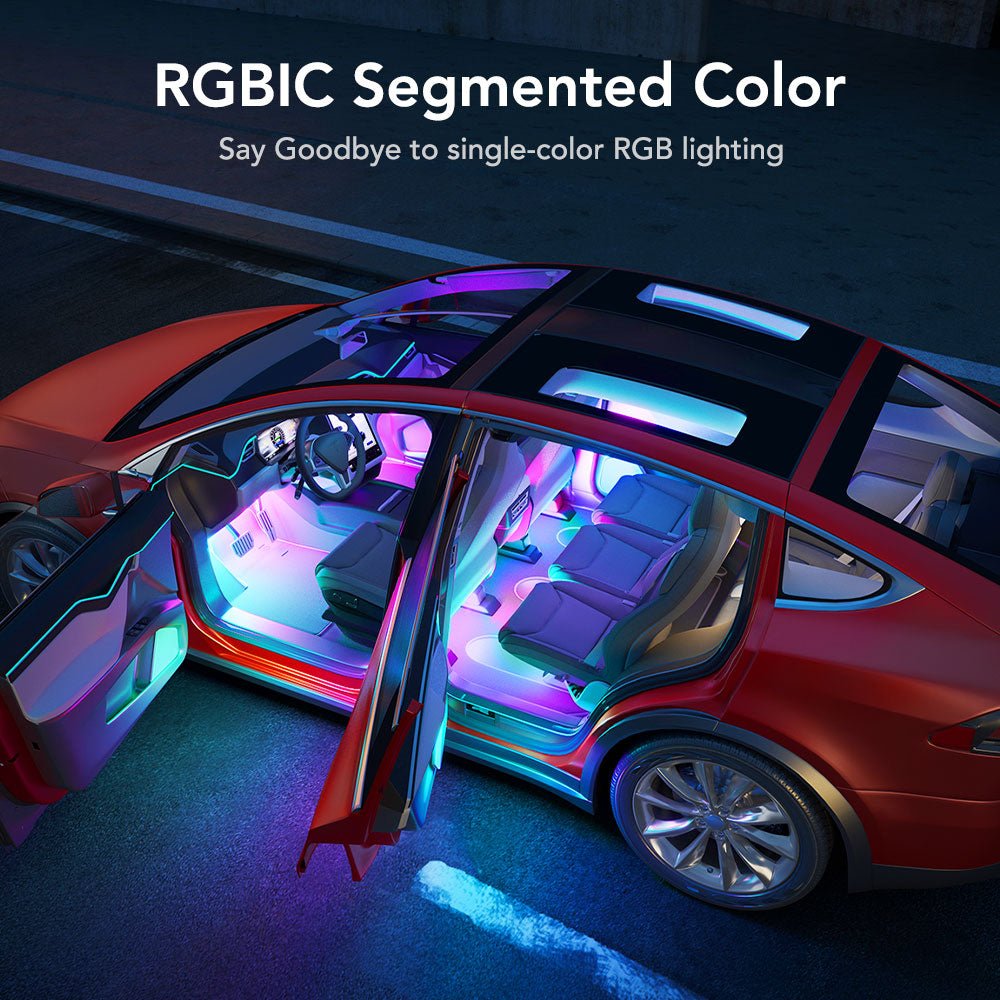 Govee RGBIC Interior Car Lights - Smart Lightstrip - Govee - Zenox