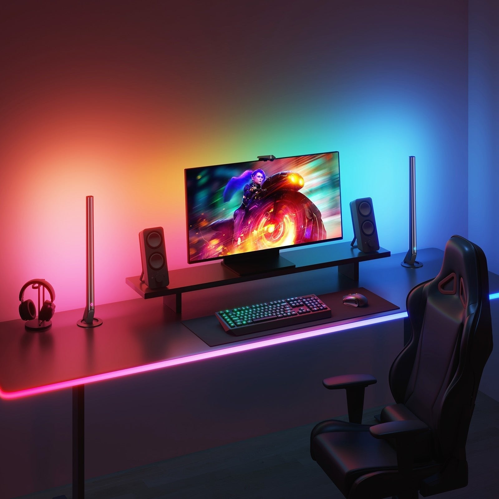 Govee RGBIC LED Neon Rope Lights for Desks - Smart Lightstrip - Govee - Zenox