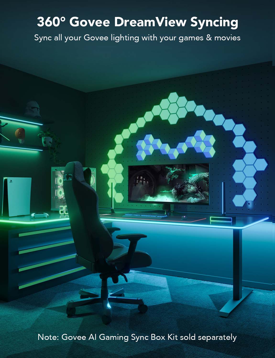 Govee RGBIC LED Neon Rope Lights for Desks - Smart Lightstrip - Govee - Zenox