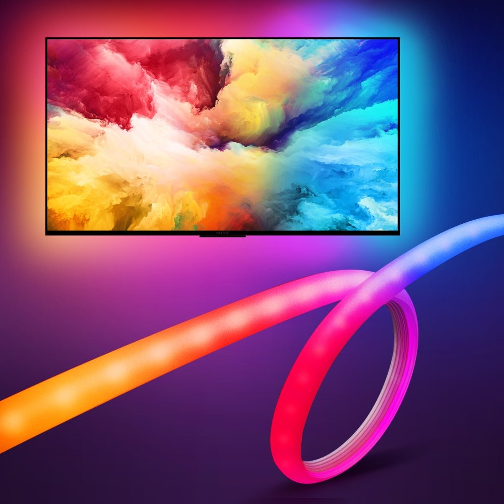Govee RGBIC Neon TV Backlight LED Strip Light (For 48" - 55" (Four Sides), 65" - 75" (Three Sides)) - Smart TV & Monitor Light - Govee - Zenox