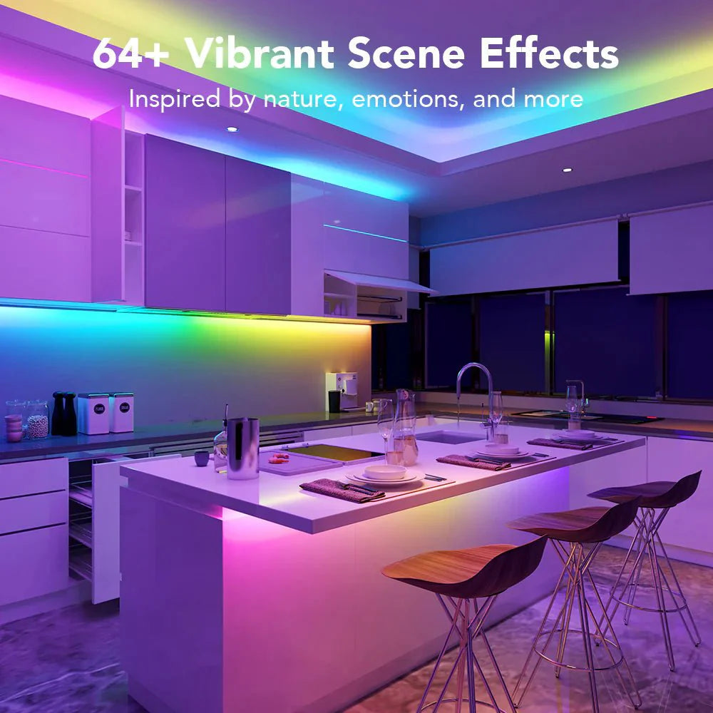 Govee RGBIC Wi - Fi + Bluetooth LED Strip Lights With Protective Coating - Smart Lightstrip - Govee - Zenox