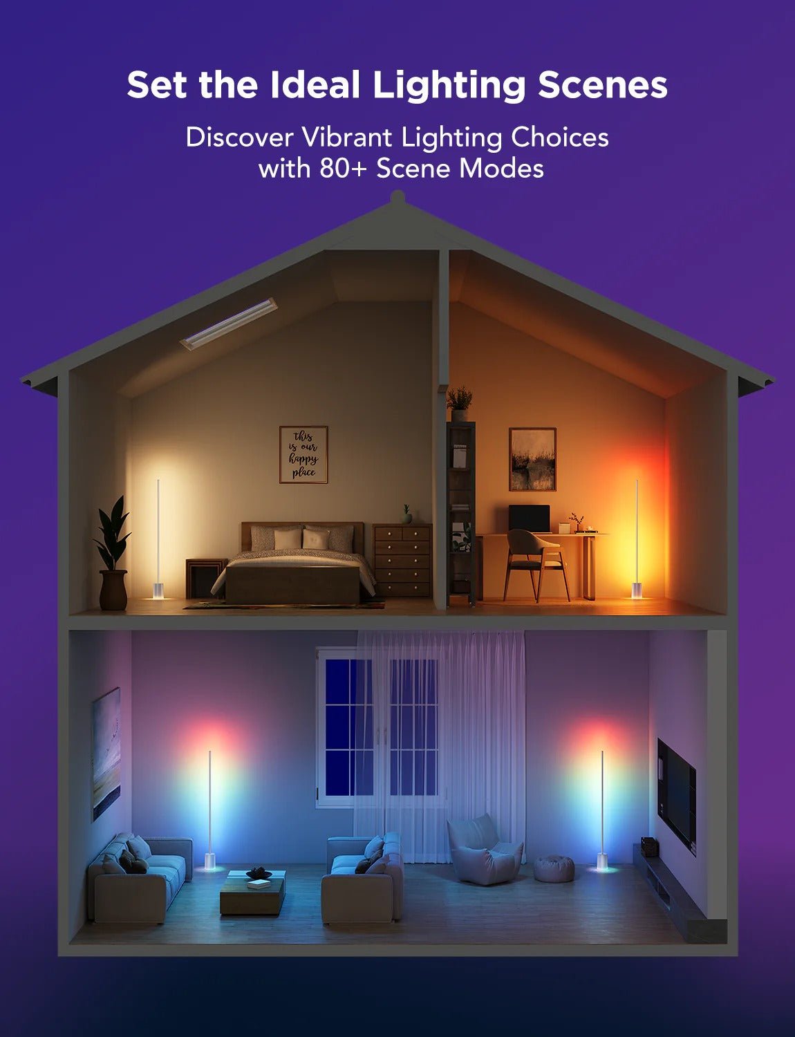 Govee RGBICWW Floor Lamp Support Matter - Smart Lamp - Govee - Zenox
