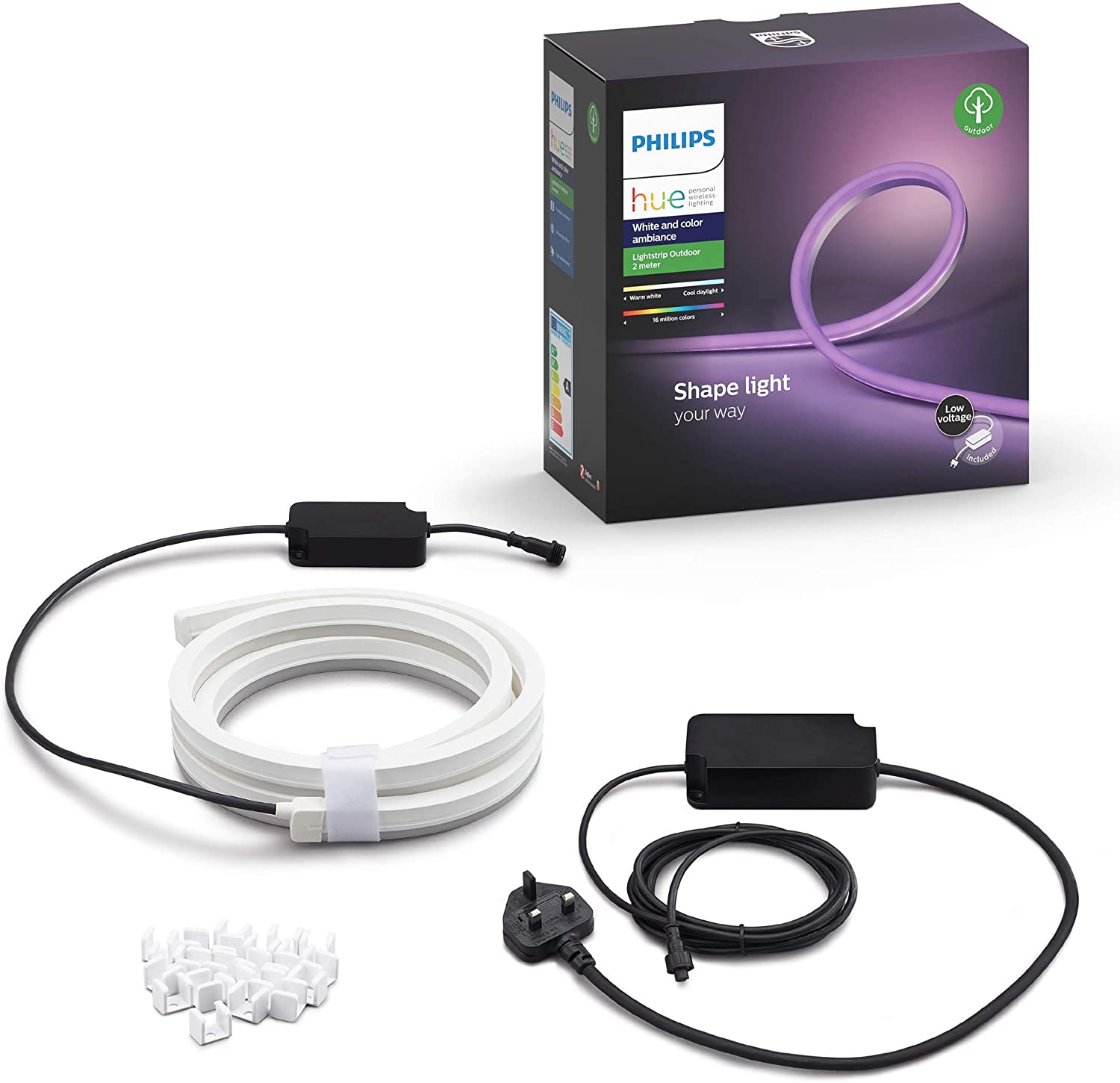 Hue Lightstrip Outdoor 2m UK - Smart Lightstrip - Philips Hue - Zenox