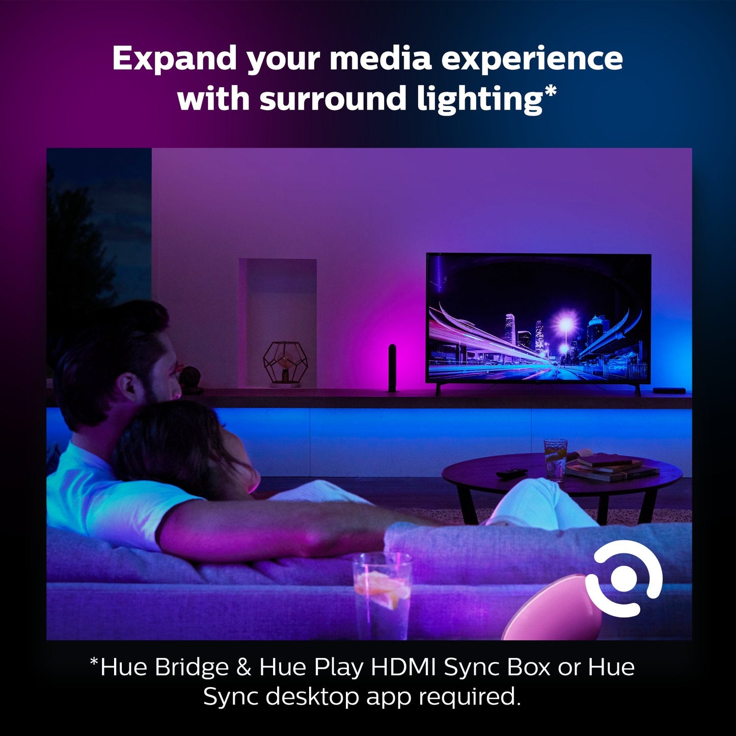 Hue Lightstrip Plus V4 APR 2m Base Kit (Bluetooth) - Smart Lightstrip - Philips Hue - Zenox