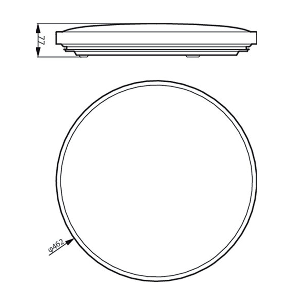 Philips CL702 AIO RD 36W 27 - 65K W HV 03 Ceiling Light - Ceiling Light - Philips - Zenox