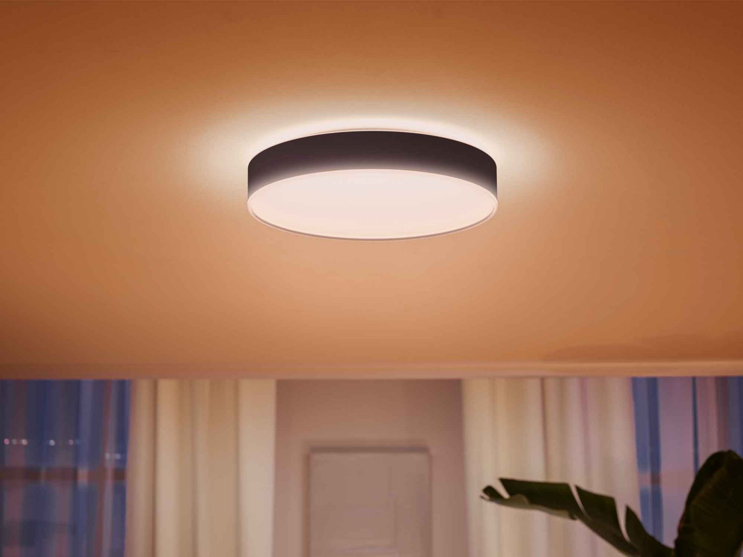 Philips Hue Enrave L Ceiling Lamp Black - Ceiling Light - Philips Hue - Zenox