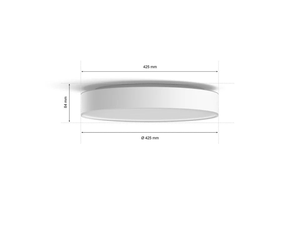 Philips Hue Enrave L Ceiling Lamp White - Ceiling Light - Philips Hue - Zenox