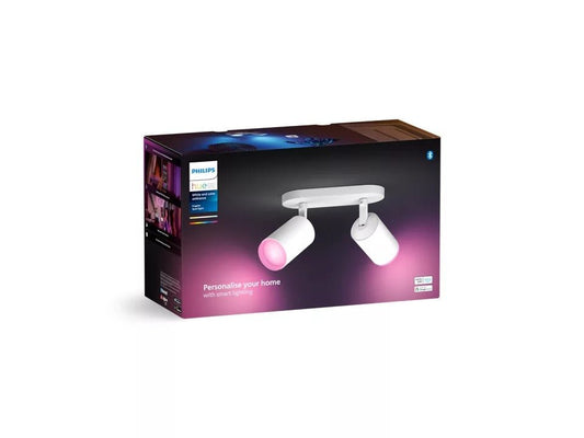 Philips Hue Fugato Plate/Spiral White 2X5.7W 240V - Ceiling Light - Philips Hue - Zenox