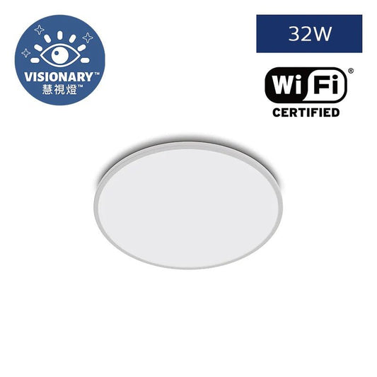 WiZ EyeCare CL550 Wi - Fi RD 32W 27 - 65K LG HV - Ceiling Light - WiZ - Zenox